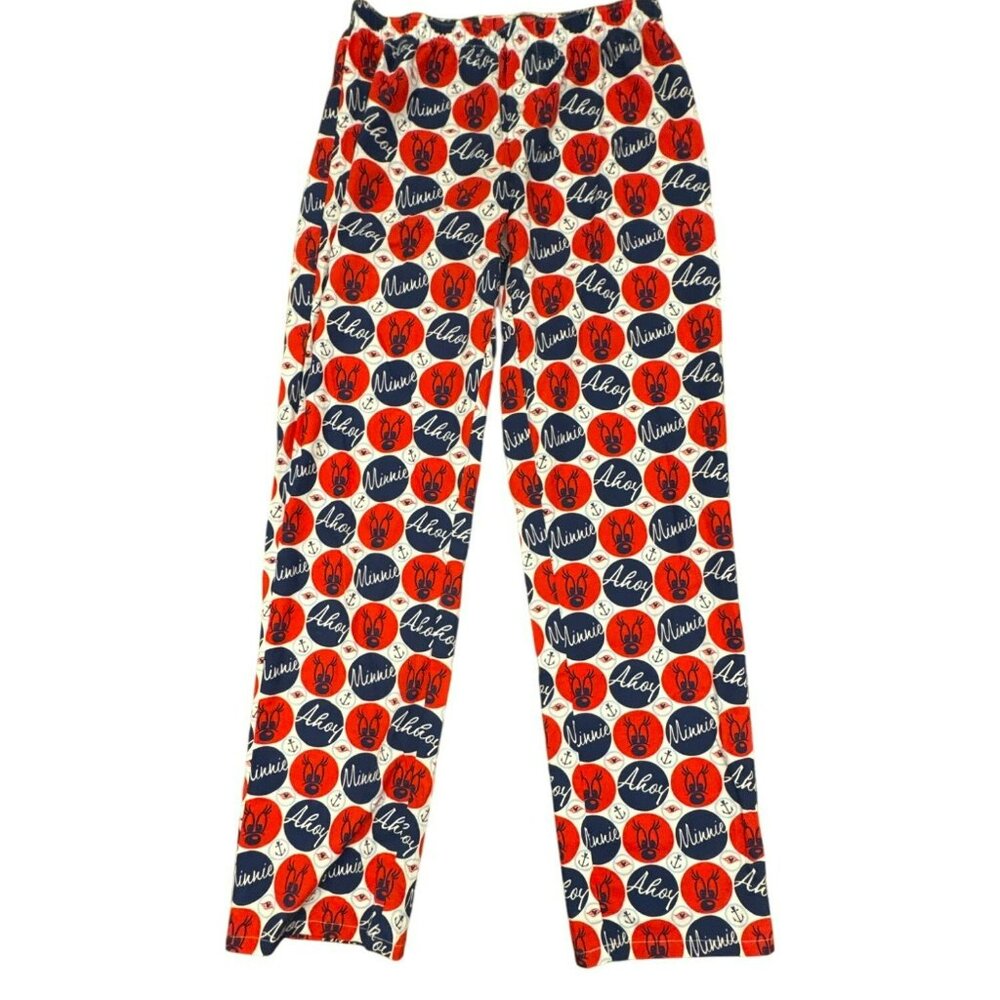 Disney Cruise Line XS Womens Pajama Pants Minnie Mouse Nautical Cotton Lounge